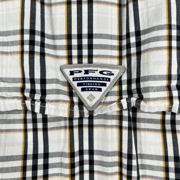 Missouri Tigers Mizzou Columbia Shirt Mens Large White Plaid Button Down - Picture 16 of 16